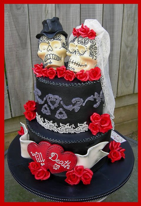 Skull Wedding Cakes Ideas