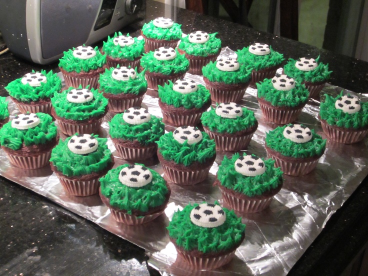 Soccer Birthday Cupcakes