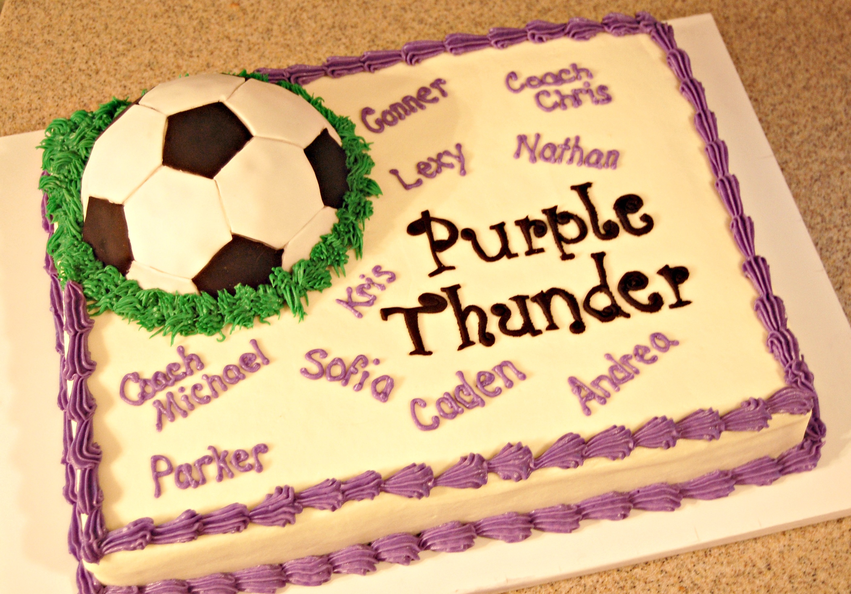 Soccer Team Cake