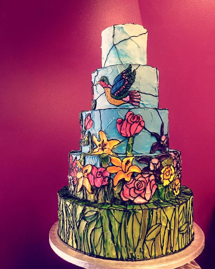Stained Glass Wedding Cake Stained Glass Wedding Cake