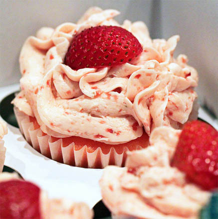 Strawberry Buttercream Cupcake