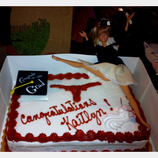 Texas Longhorn Graduation Cake