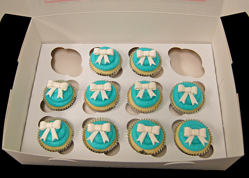 Tiffany Blue Birthday Cupcakes