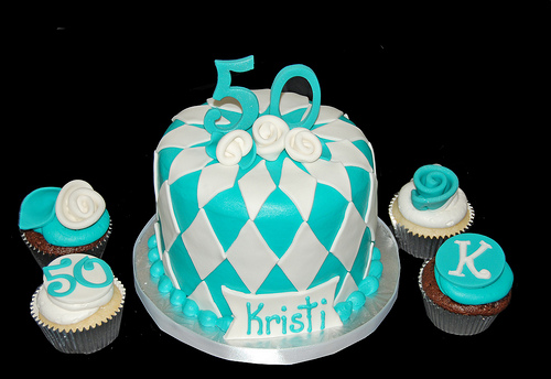 Tiffany Blue Cupcake Tower