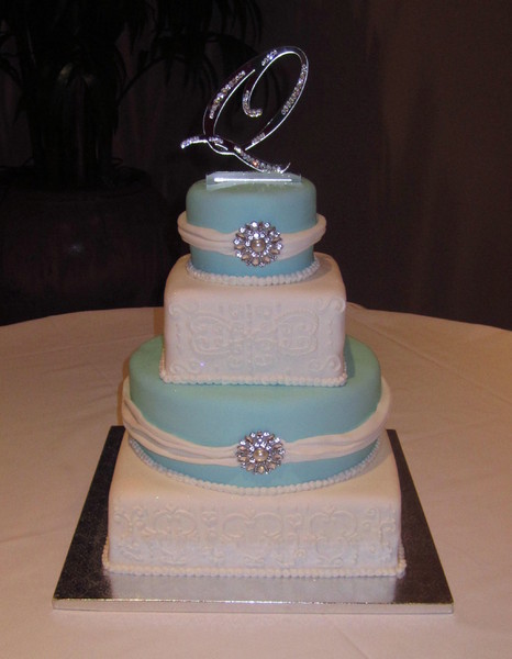 Tiffany Blue Wedding Cake