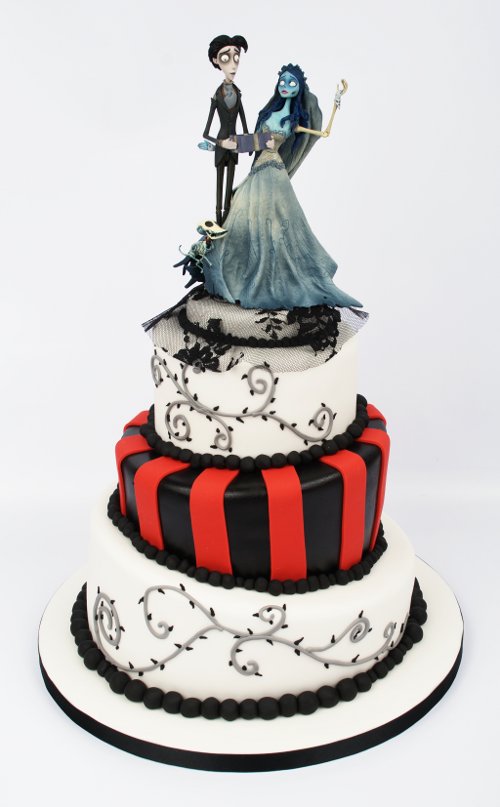 Tim Burton Corpse Bride Wedding Cake