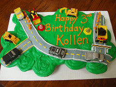 Tonka Truck Cupcake Cake