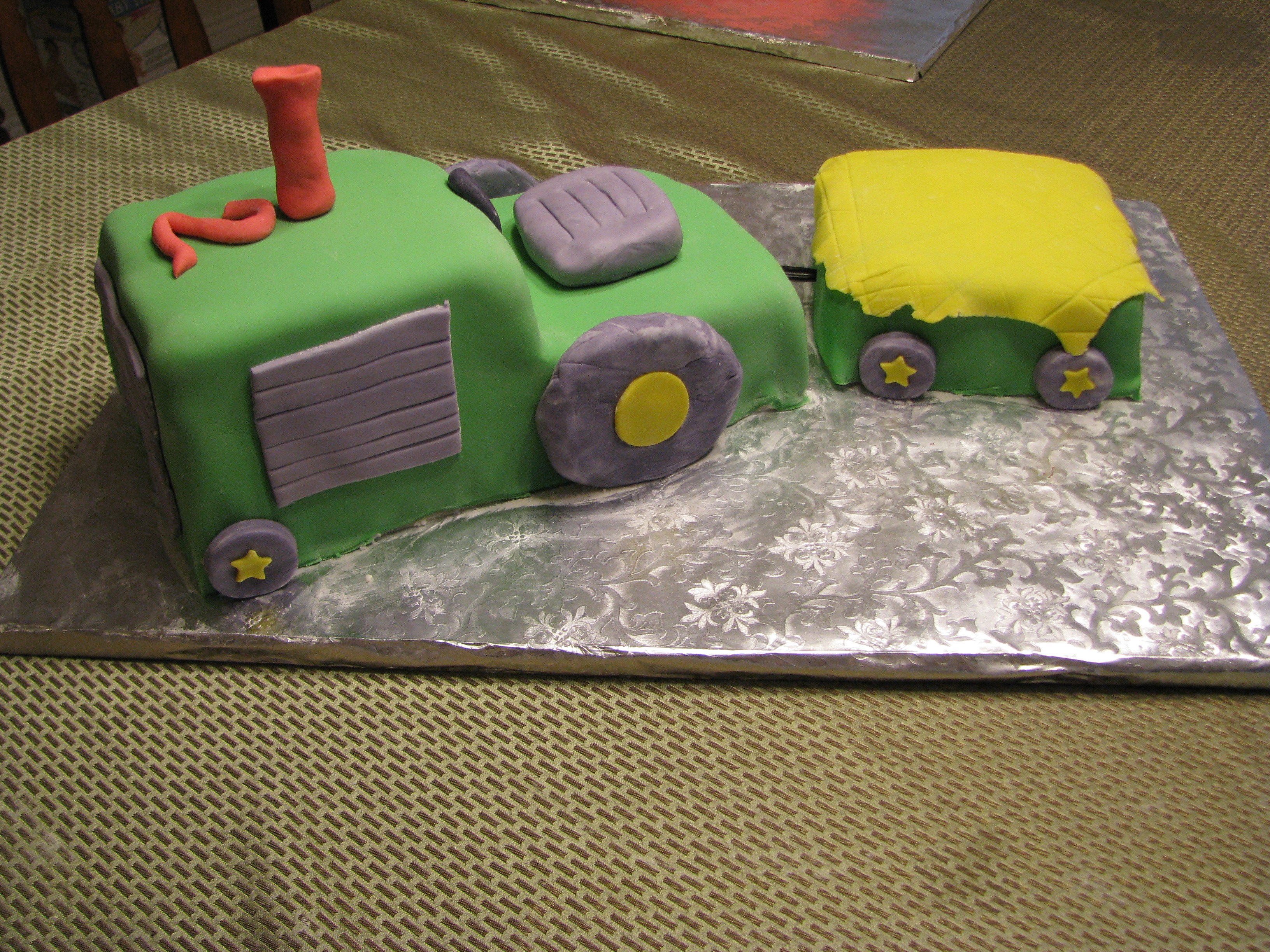 Tractor Cakes for Two Year Old