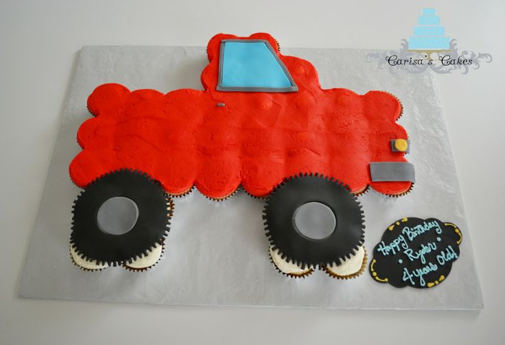 Truck Pull Apart Cupcake Cakes