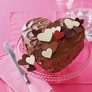 Valentine Chocolate Heart Cake