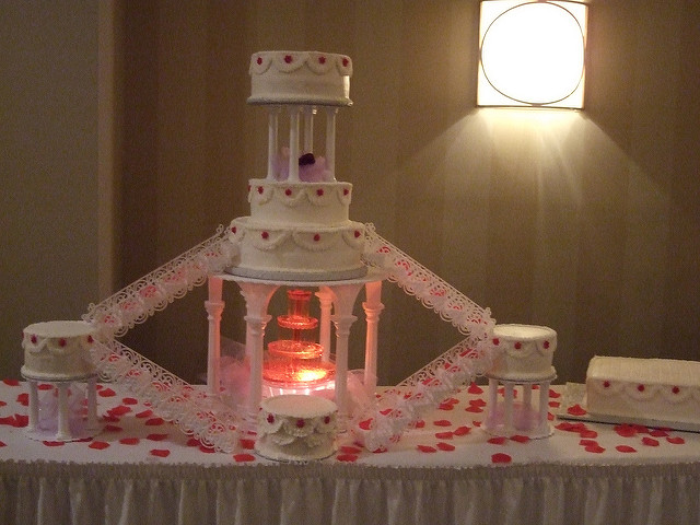 Waterfall Wedding Cake