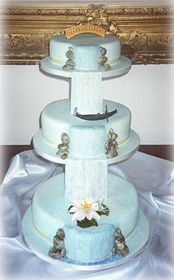 Waterfall Wedding Cake