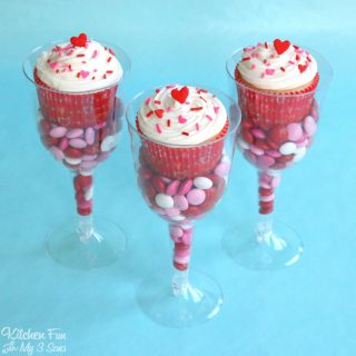 Wine Glasses Filled with Candy