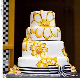 Yellow Wedding Cake